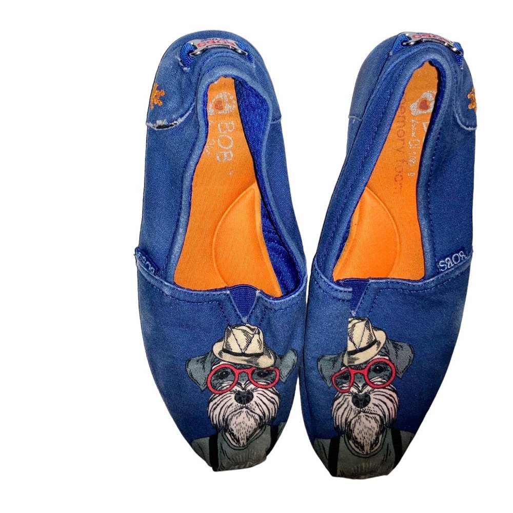 BOB'S FOR DOGS BLUE SLIP ONS SIZE 8
